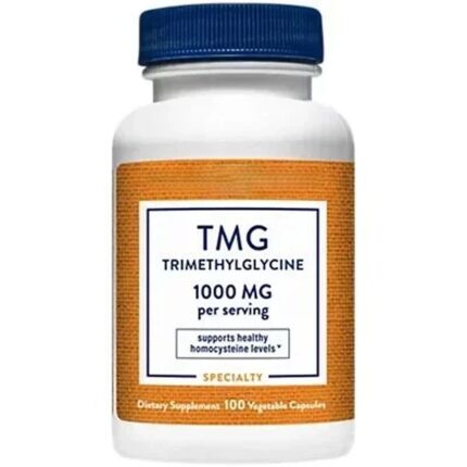 TMG – Trimethylglycine – Supports Healthy Homocysteine Levels – 1,000 MG (100 Capsules)